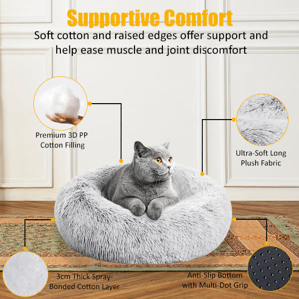 Plush Luxury Indoor Cat Bed – Cozy & Stylish Design