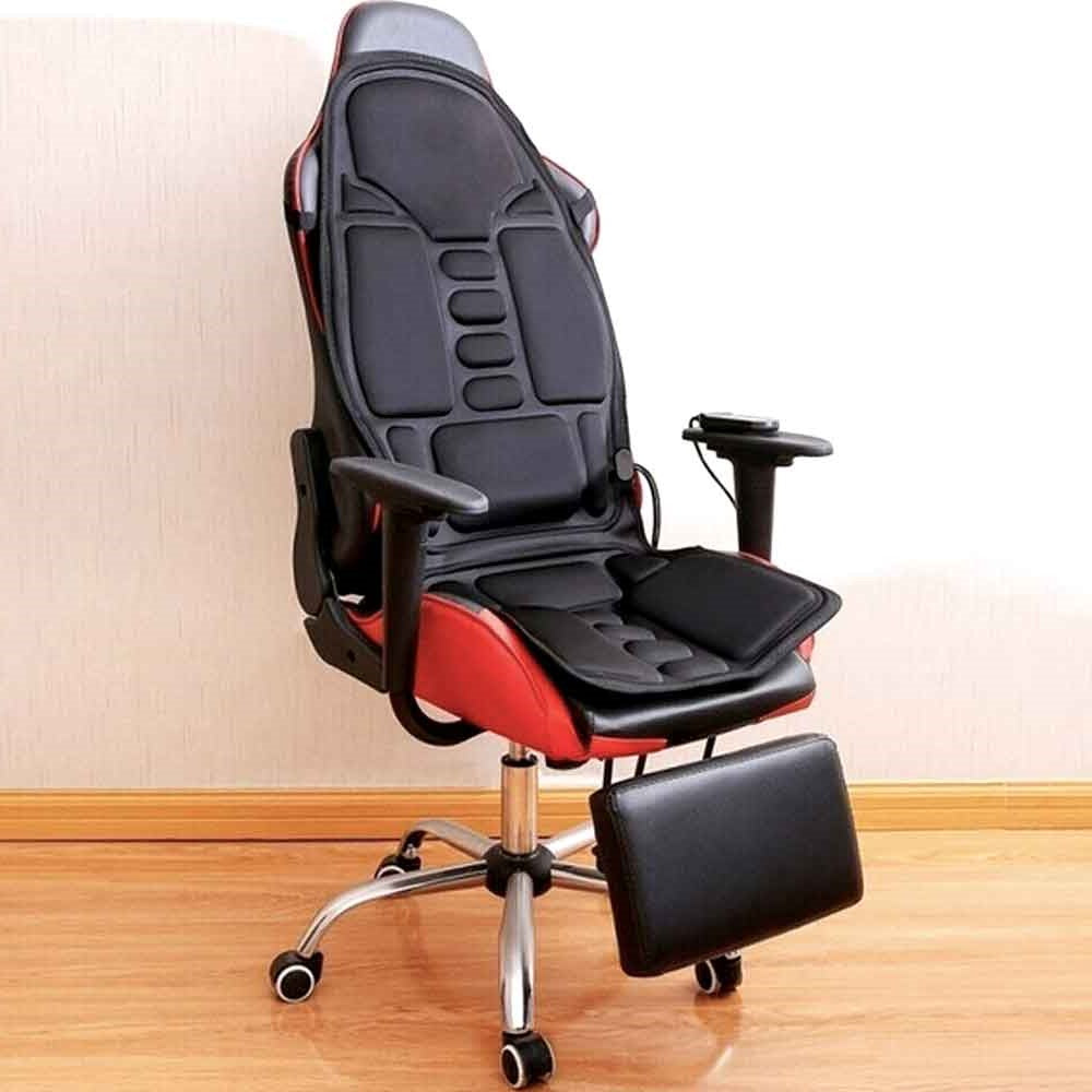 8 Mode Massage Chair Pad with Heated Back & Neck Cushion – Portable Massager for Car & Home