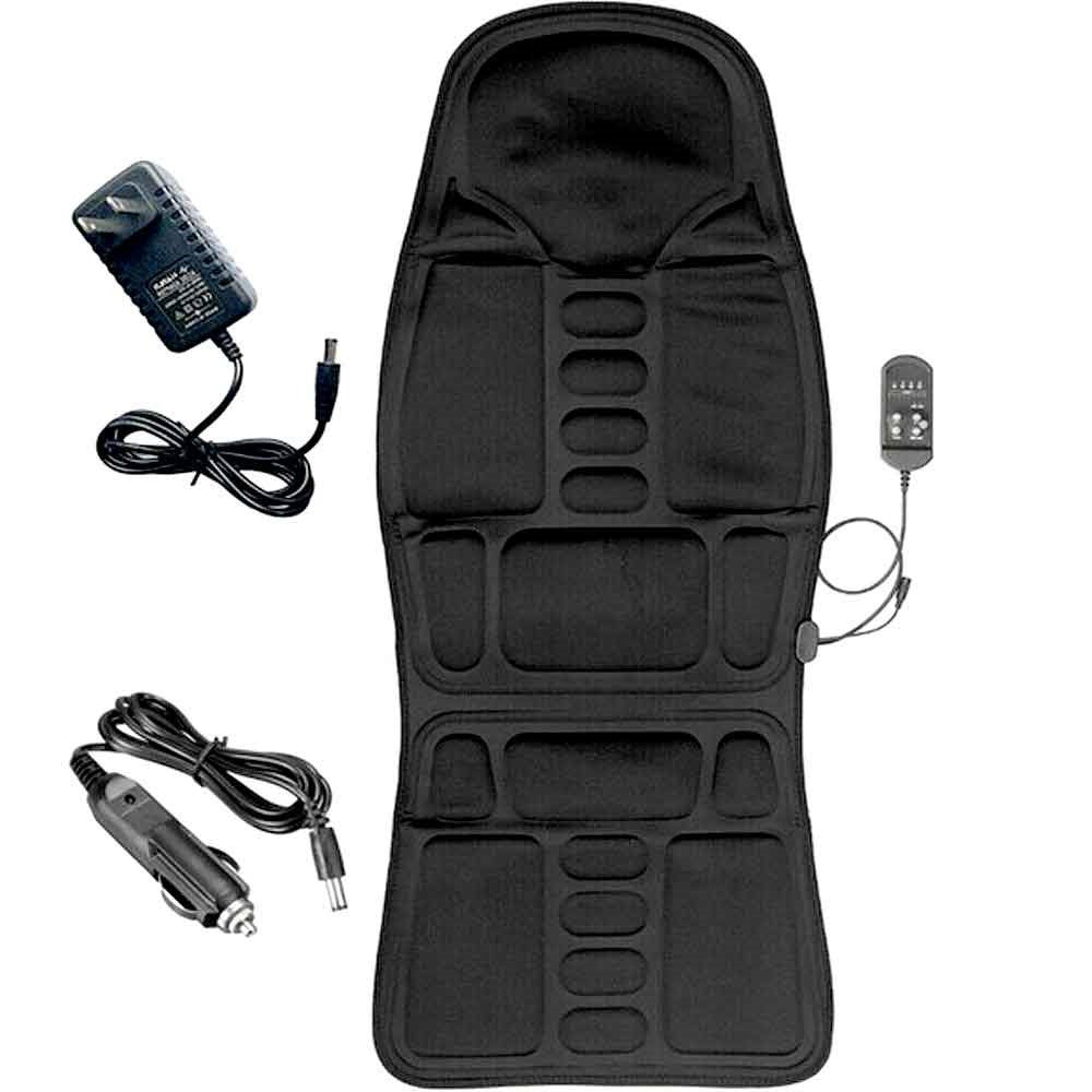8 Mode Massage Chair Pad with Heated Back & Neck Cushion – Portable Massager for Car & Home