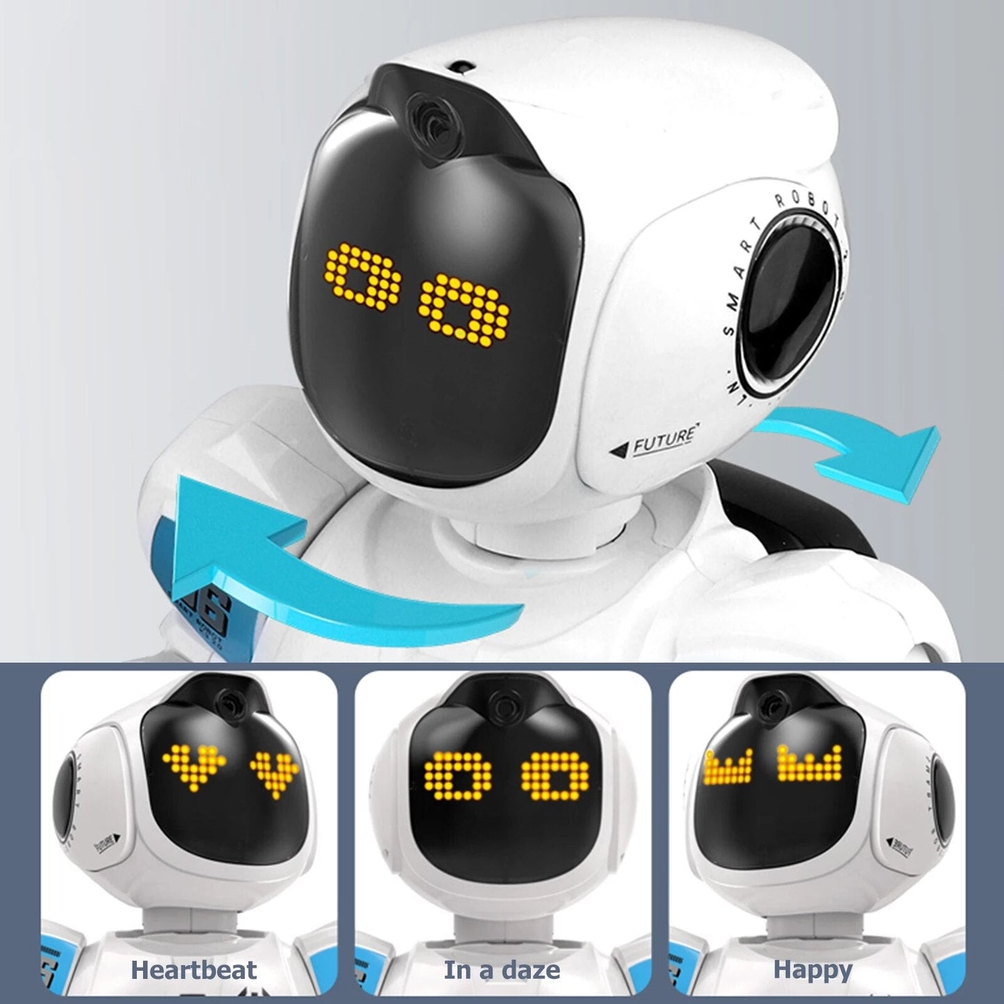 New Smart Robot Toy With LED Light - Programming Singing And Dancing Toy