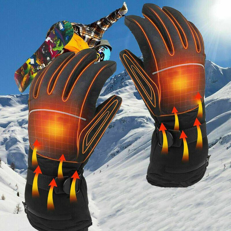 Electric Rechargeable Heated Winter Hand Warmer Gloves – Waterproof & Touchscreen-Compatible
