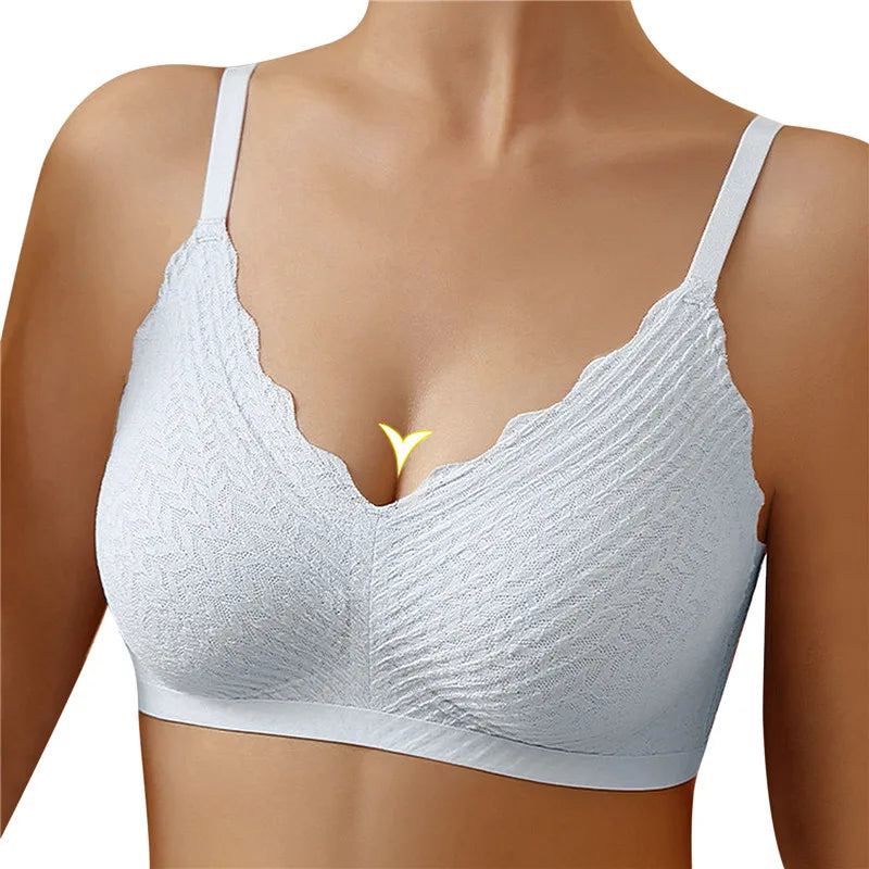Large Size Underwear Gather Push Up Simple Lingerie