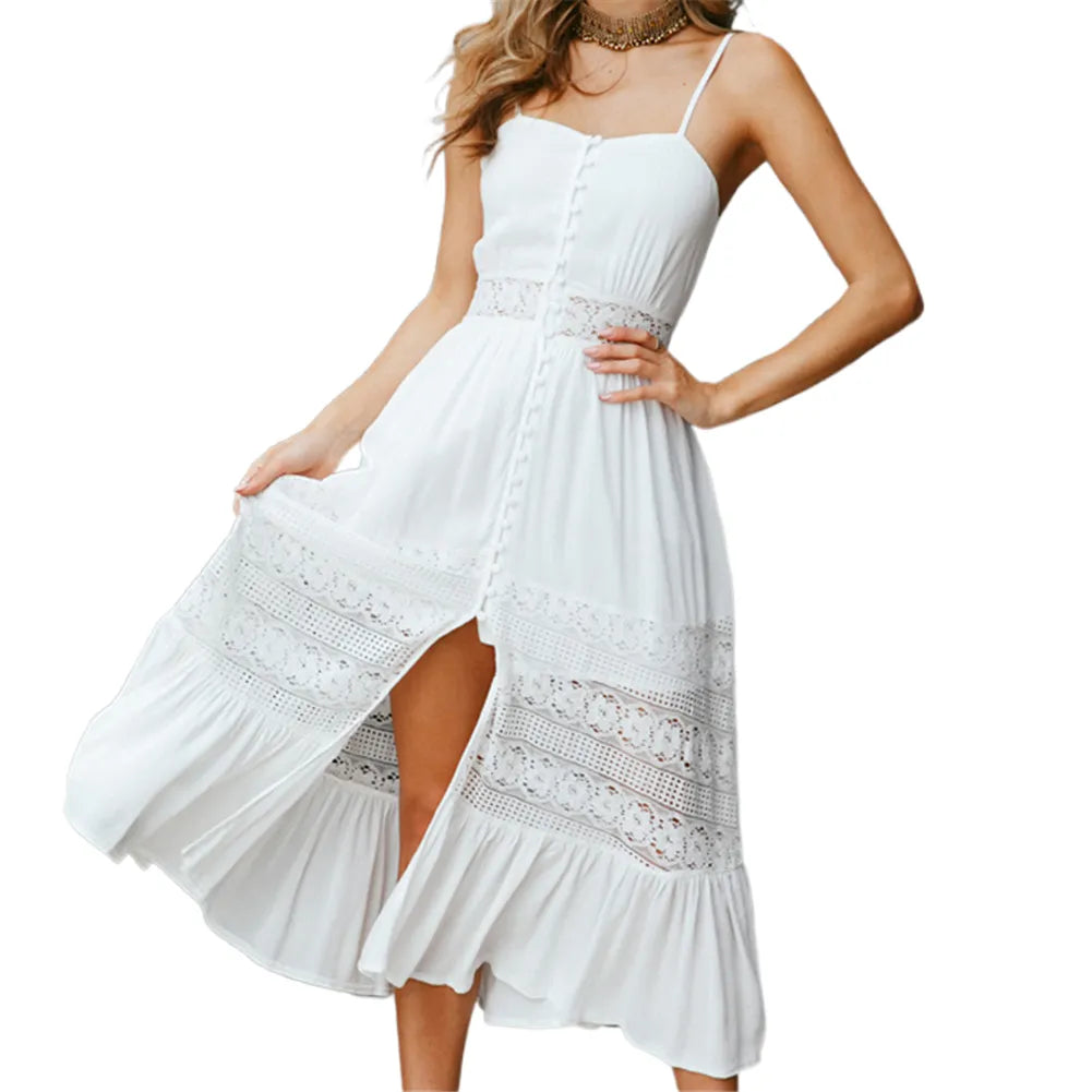 Trendy Casual Beachwear Cover-ups Outfits Hippie Chic Long Maxi Party Elegant Dresses