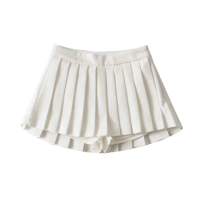 Graceful Harmony Tennis Style Pleated Summer Chic Mini Skirt