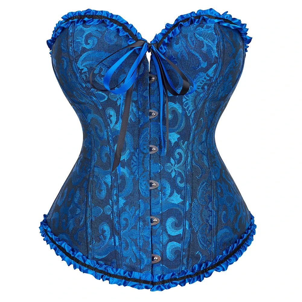 Gothic Charm Waist-Sculpting Vintage-inspired Boned Corset