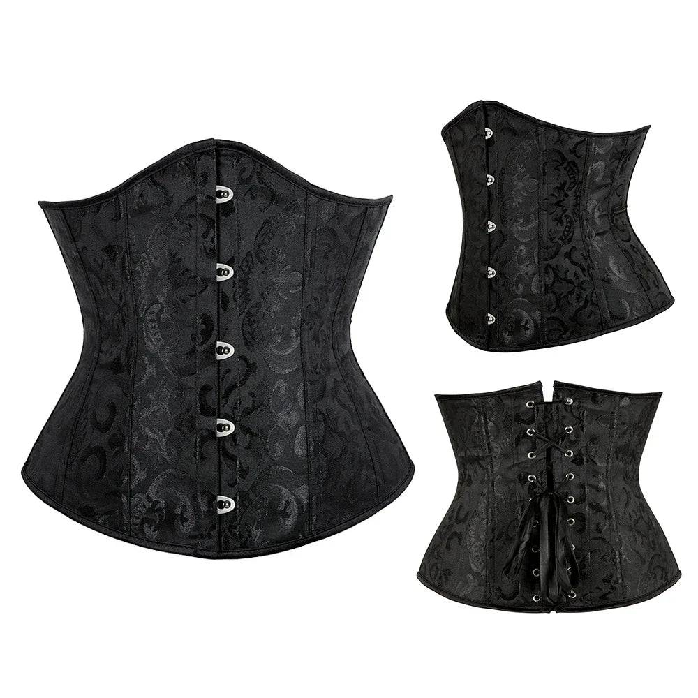 Elegantie in Bloei Underbust Korset - Vorm en Omarm Je Rondingen met Bloemrijke Gratie