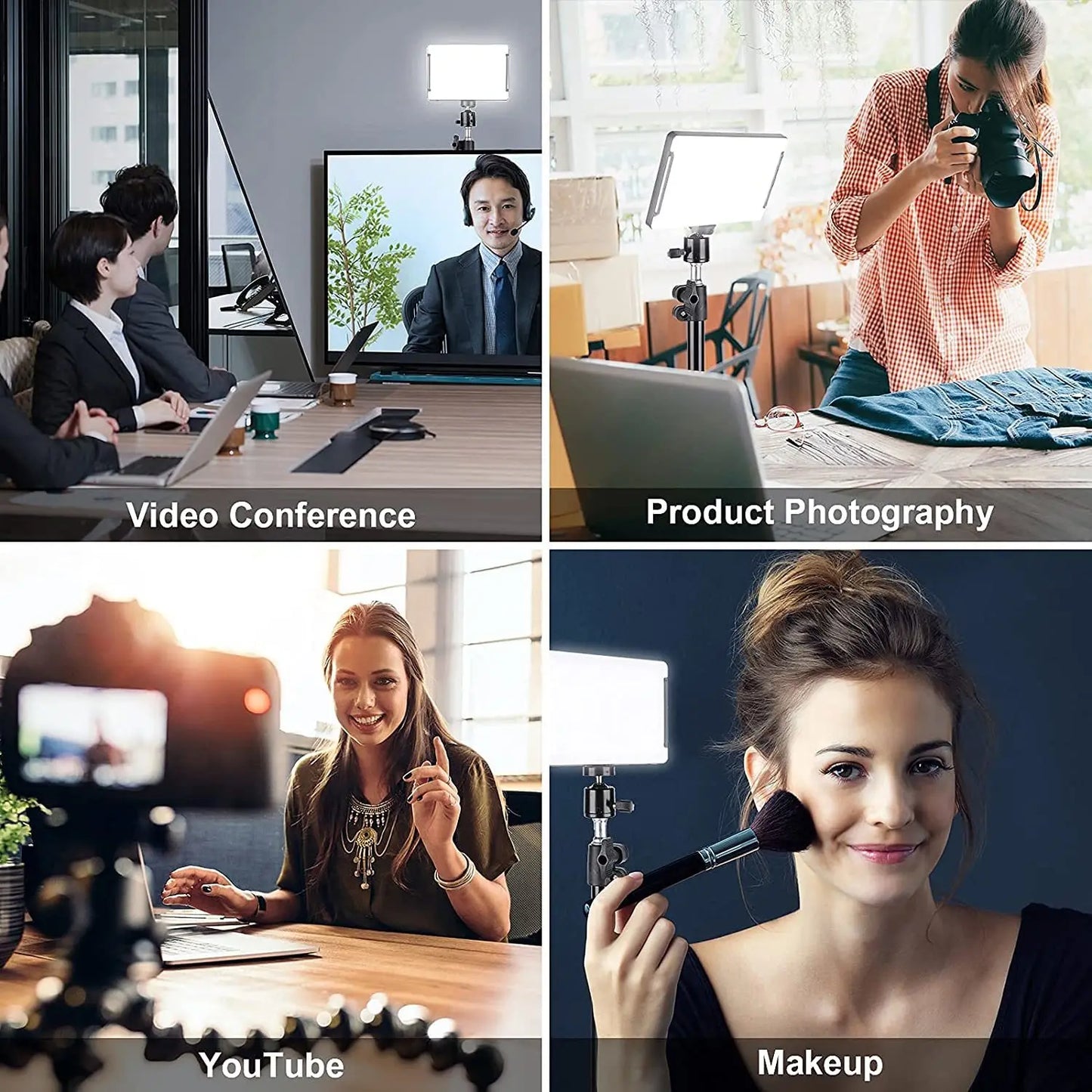 LED Video Light Camera Photography Kit – With Tripod & RGB Filters