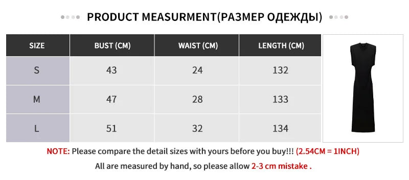 O Neck Slim Midi Sexy Rear Split Sleeveless Bodycon Dress