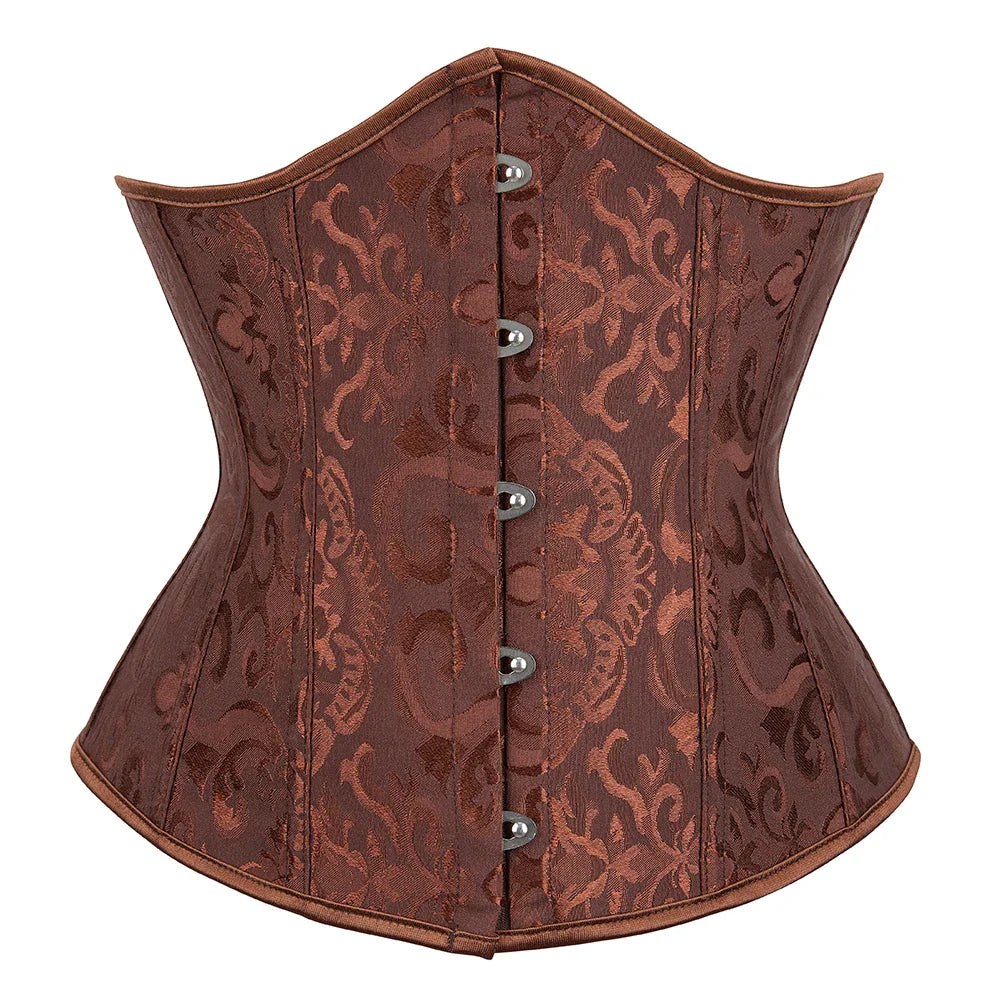 Elegance in Bloom Underbust Corset - Sculpt and Embrace Your Curves with Floral Grace