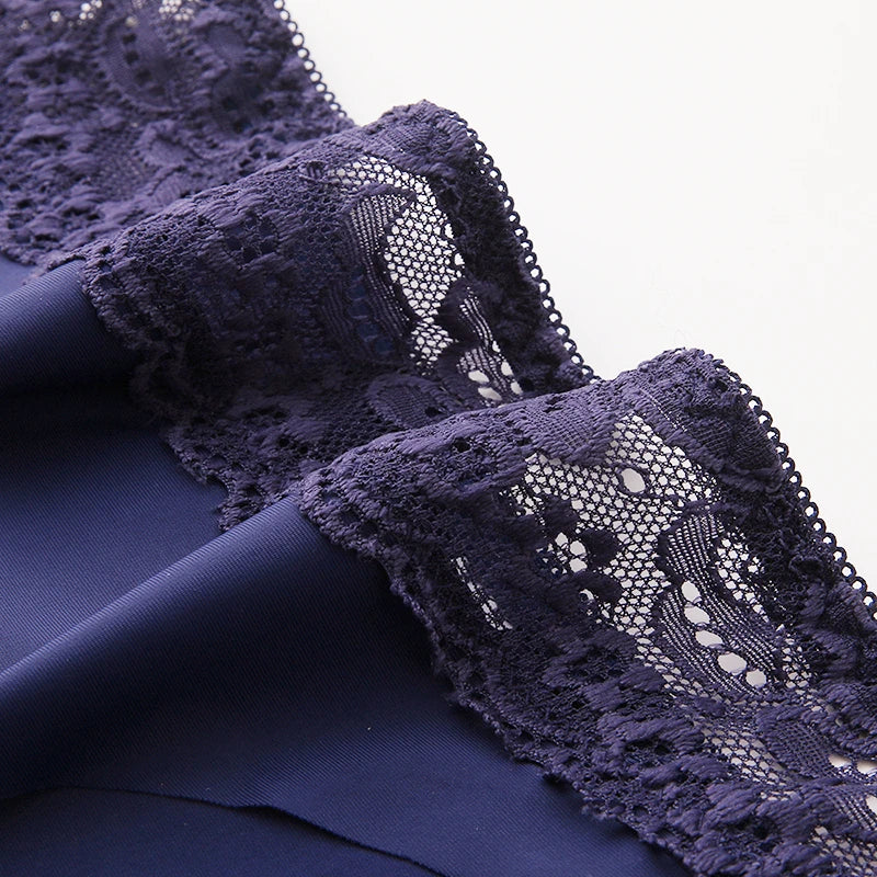 3PCS/Set Women's Panties Lace Silk Satin Underwear Sexy Lingerie Underpants
