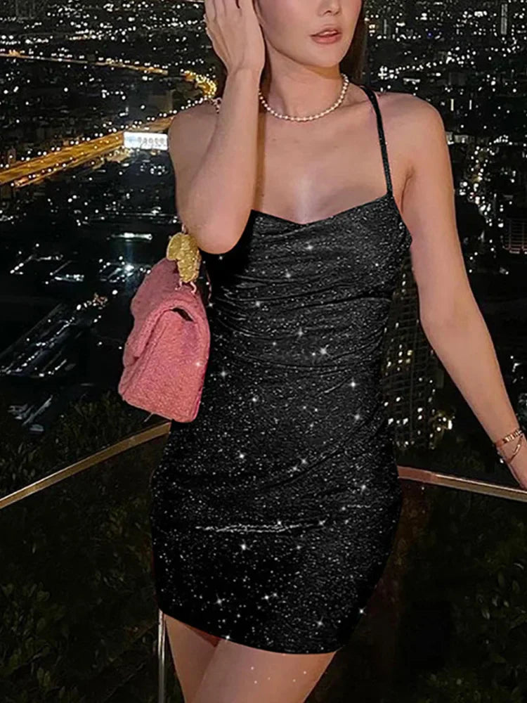 Clubwear Sexy Backless Bodycon Strape Mini Dress Party