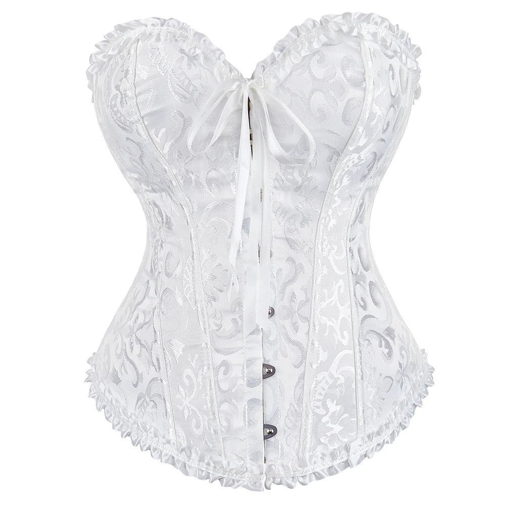 Gothic Charm Waist-Sculpting Vintage-inspired Boned Corset