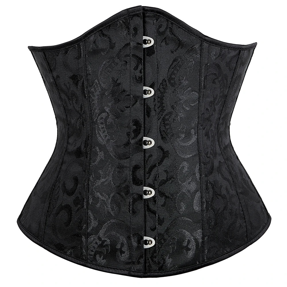 Elegance in Bloom Underbust Corset - Sculpt and Embrace Your Curves with Floral Grace