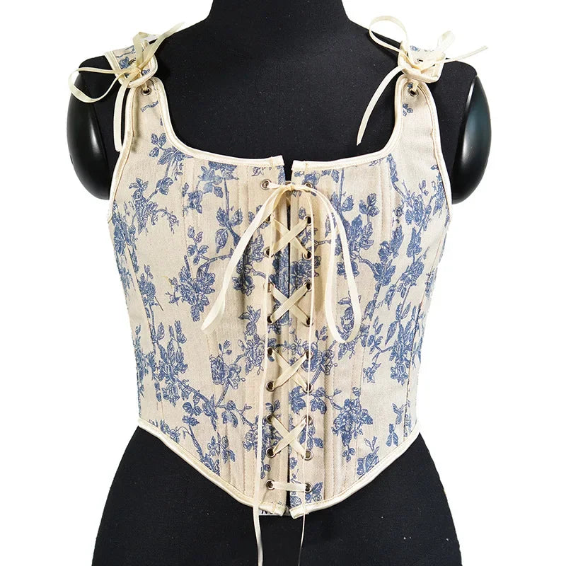 Noir Blossom Elegant Retro Lolita Corsets Collection: Captivating Vintage Beauty with Retro Style