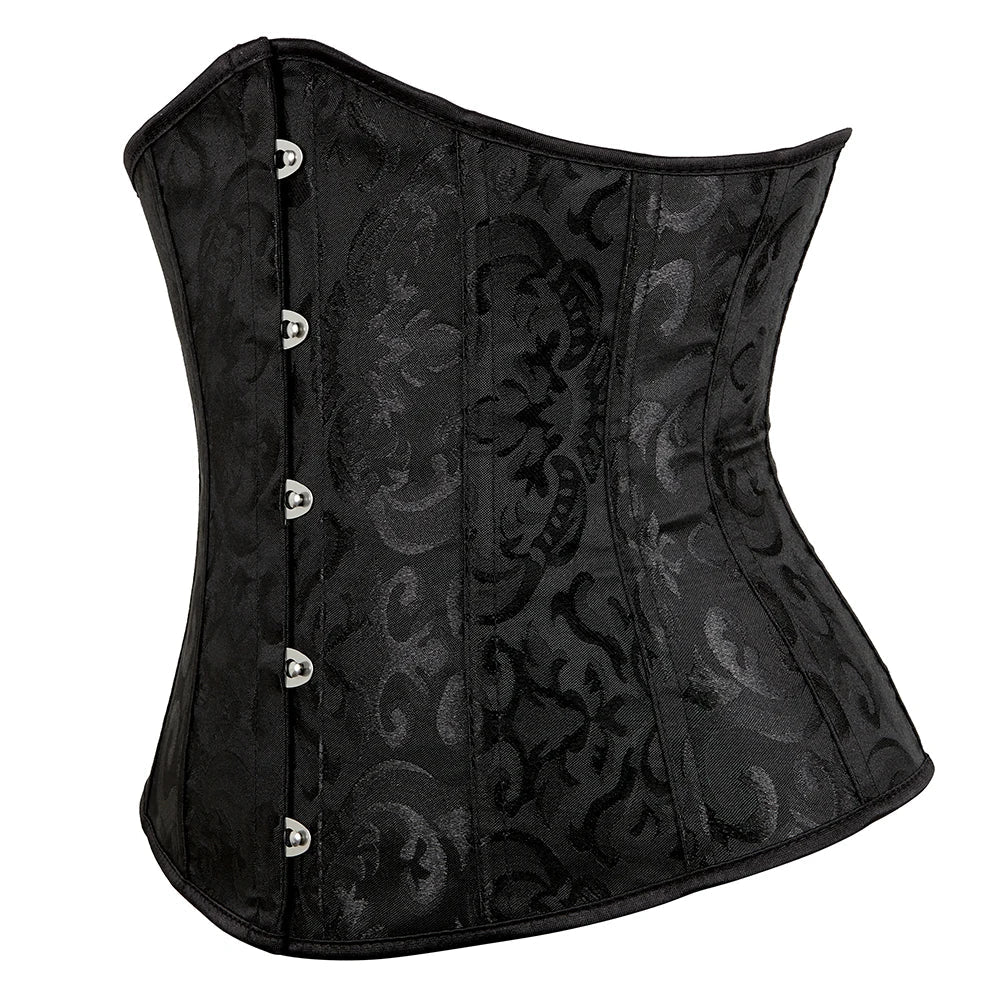 Elegance in Bloom Underbust Corset - Sculpt and Embrace Your Curves with Floral Grace