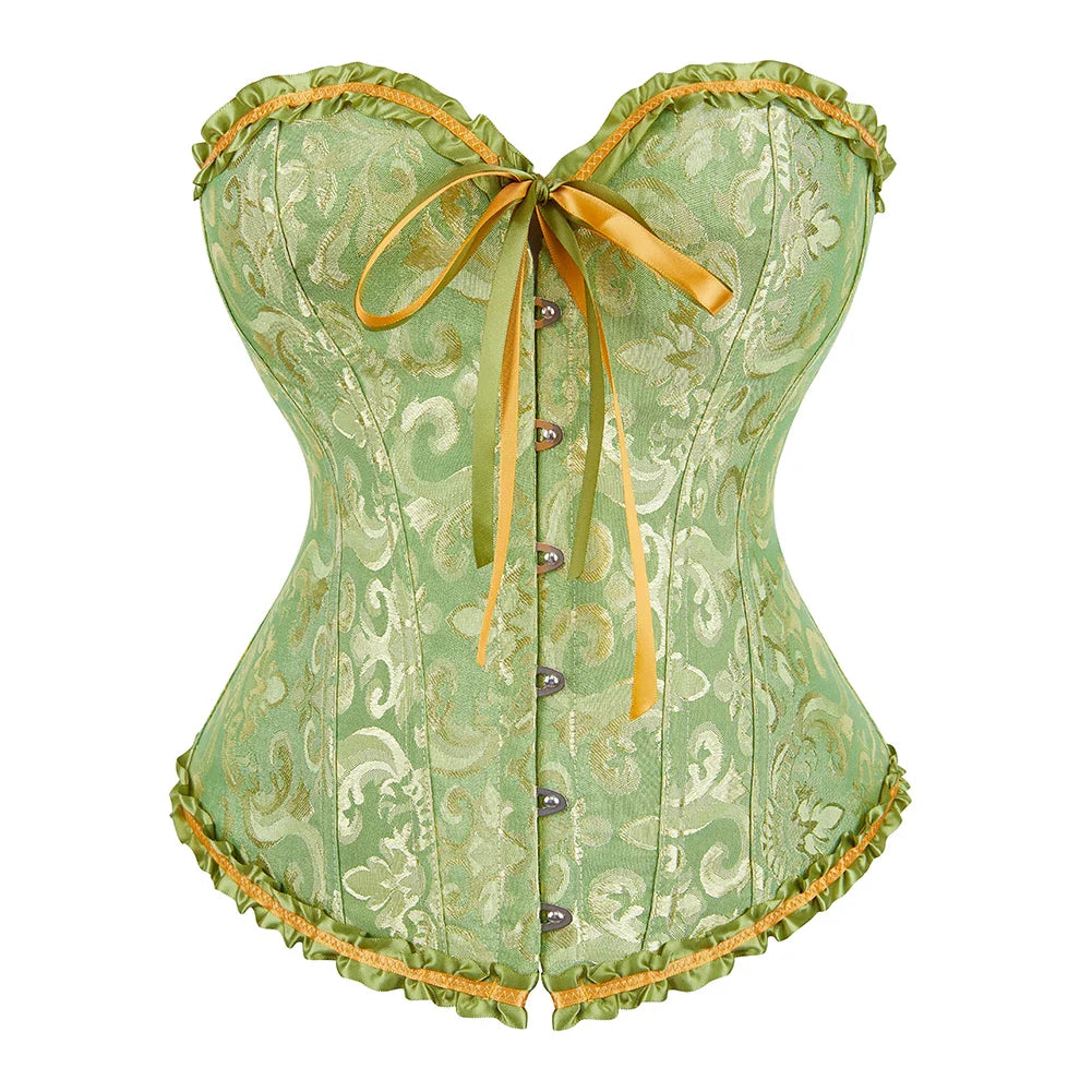 Gothic Charm Waist-Sculpting Vintage-inspired Boned Corset