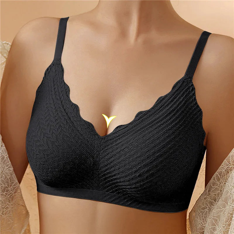 Large Size Underwear Gather Push Up Simple Lingerie