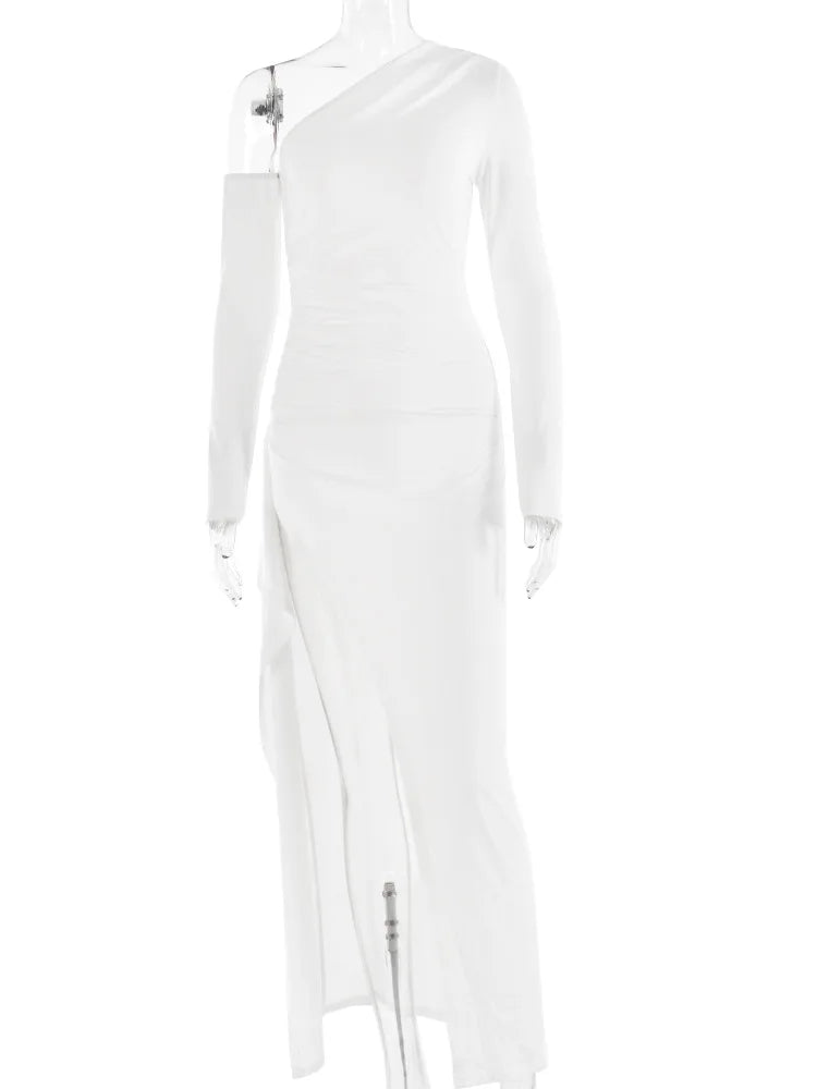 Long Sleeve Backless Bodycon Sexy Club Party Long Dress