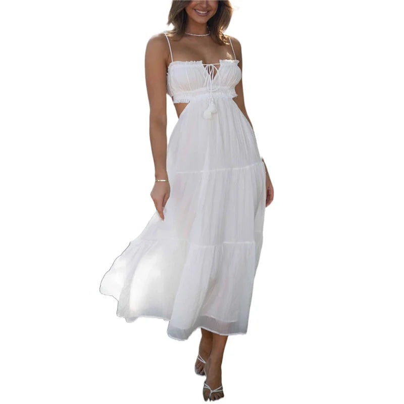 Trendy Casual Beachwear Cover-ups Outfits Hippie Chic Long Maxi Party Elegant Dresses