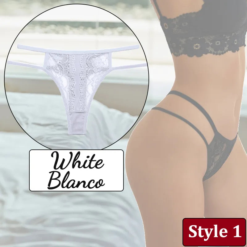 Hollow Out Thongs Low Rise Female G-String Underwear Breathable Bikini Lingerie