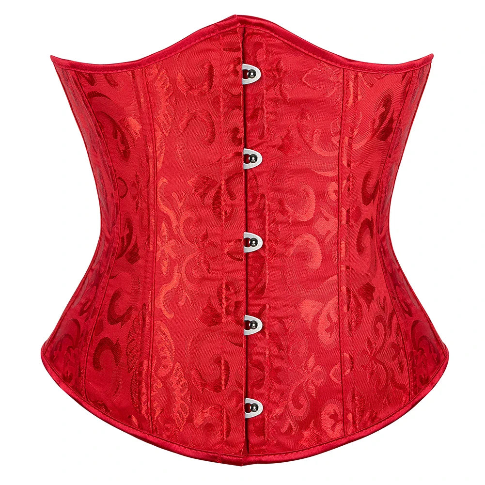Elegance in Bloom Underbust Corset - Sculpt and Embrace Your Curves with Floral Grace