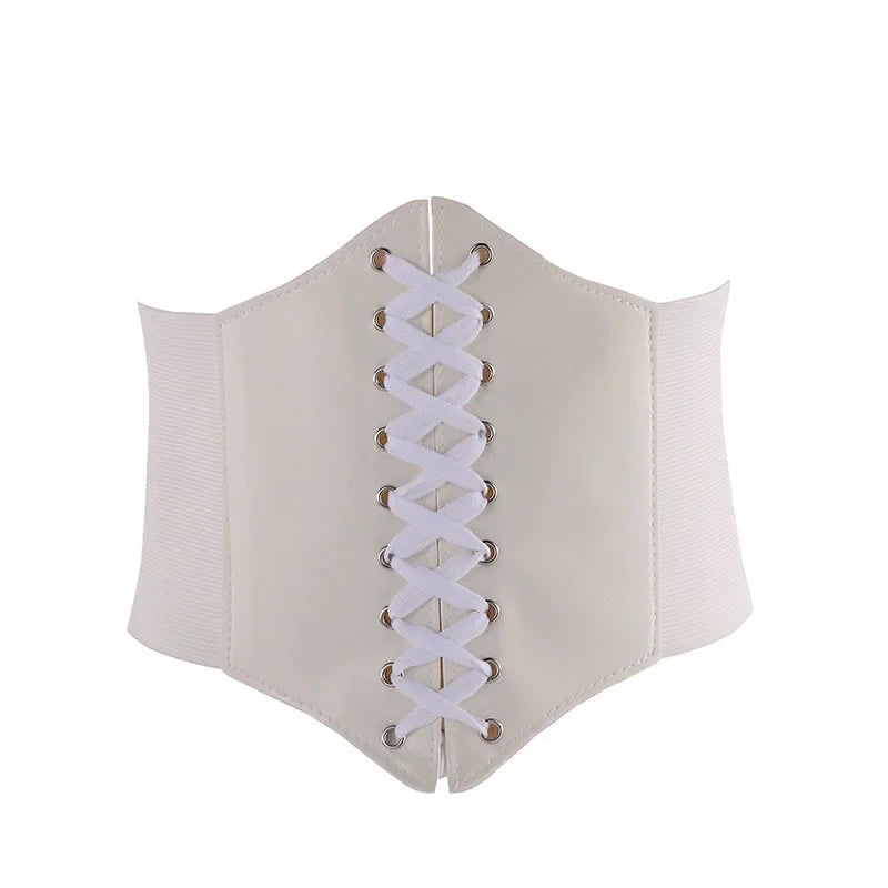 Noir Lace Temptation: Fashionista Corset Waist Belt