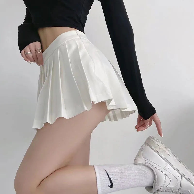 Graceful Harmony Tennis Style Pleated Summer Chic Mini Skirt