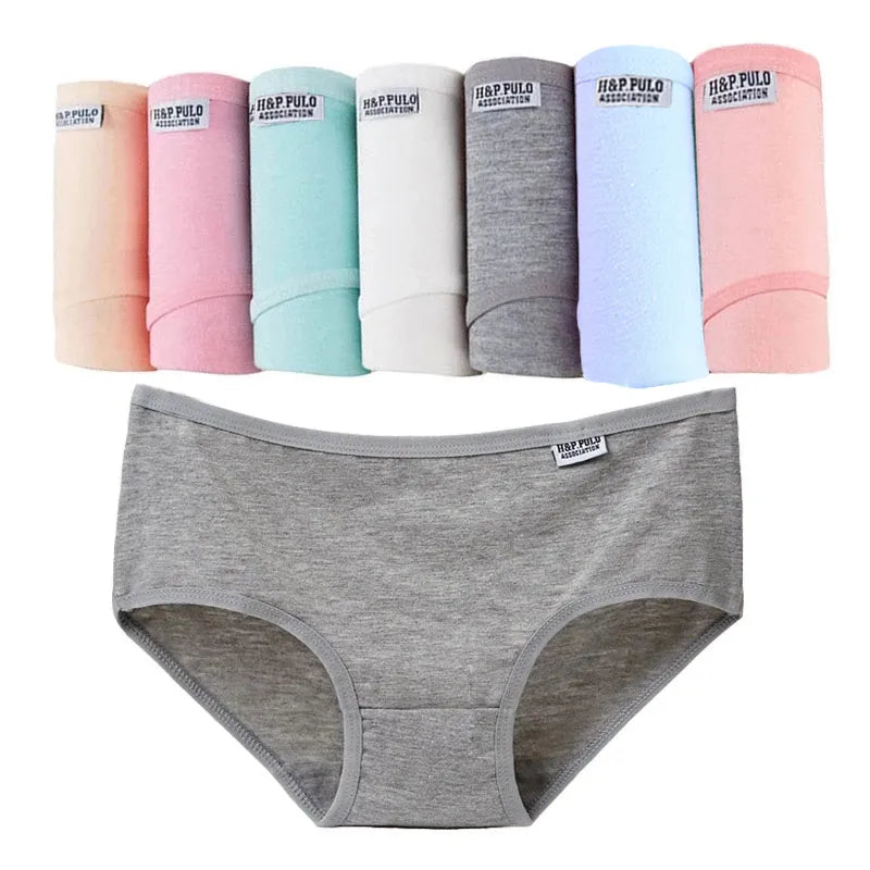 7Pcs/Lot Plus Size Underwear Panties Cotton Girl Briefs Sexy Lingeries