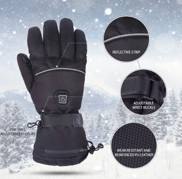 3 par unisex oppvarmede hansker