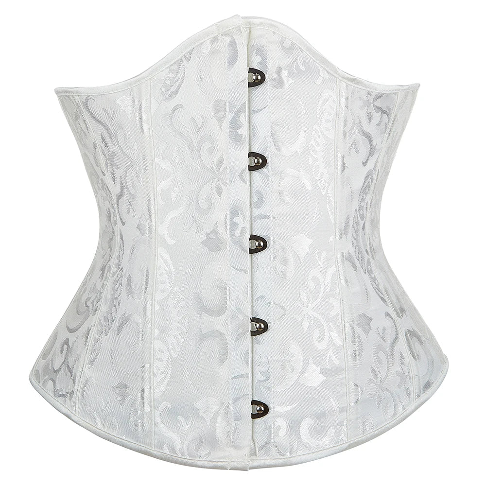 Elegance in Bloom Underbust Corset - Sculpt and Embrace Your Curves with Floral Grace