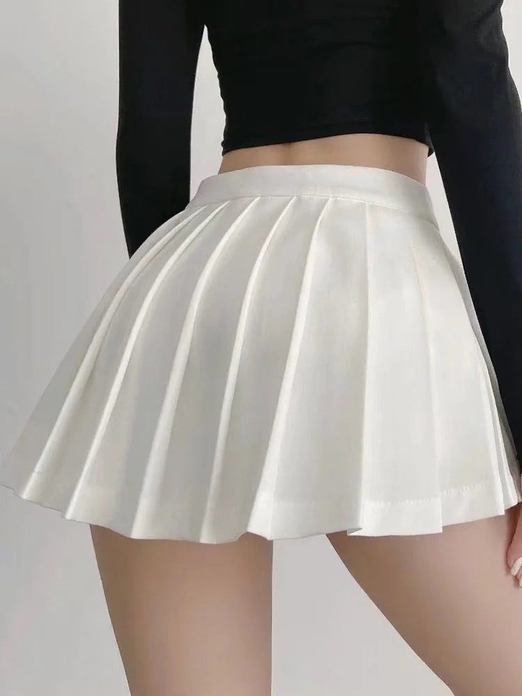 Graceful Harmony Tennis Style Pleated Summer Chic Mini Skirt