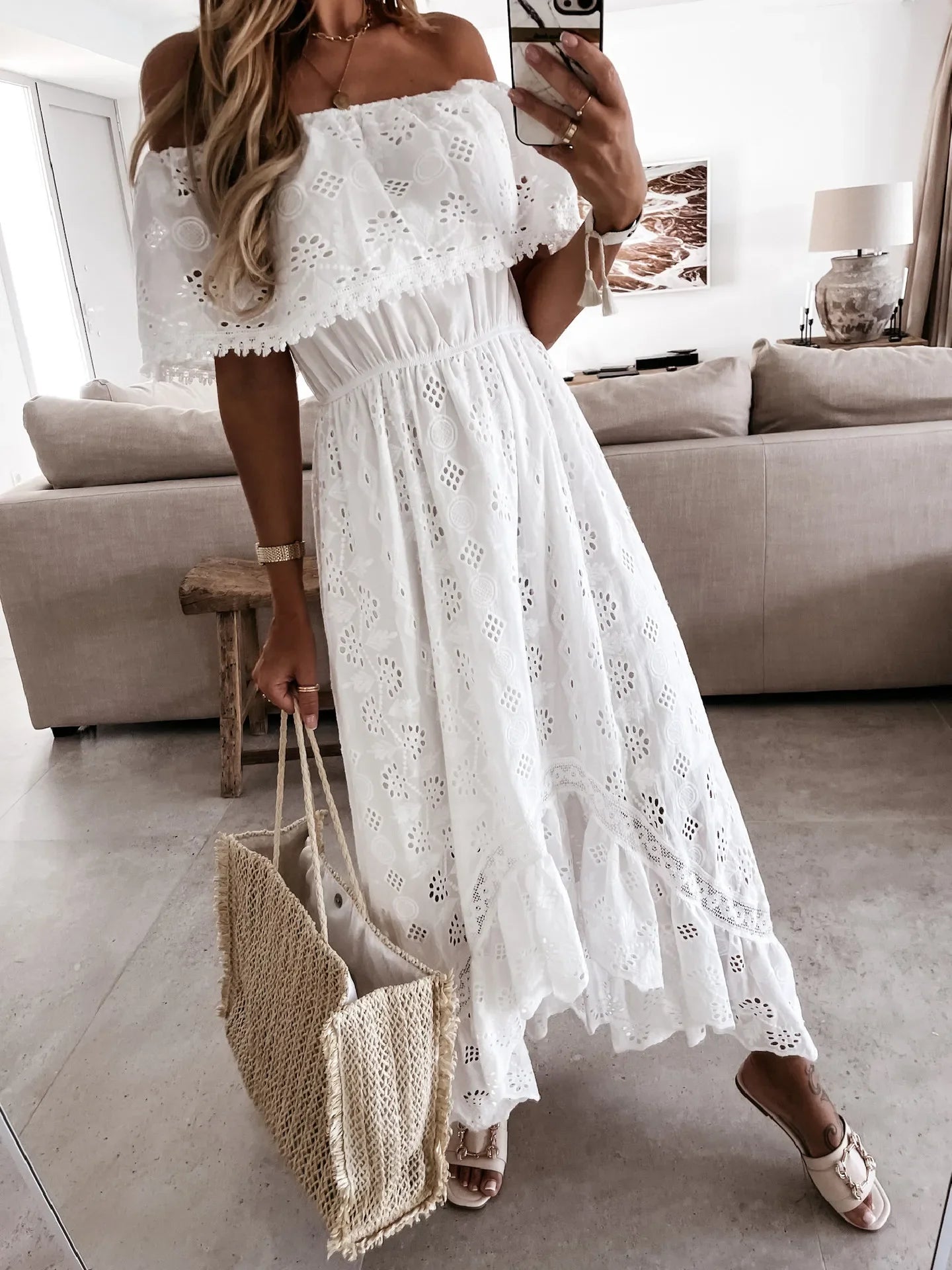 Trendy Casual Beachwear Cover-ups Outfits Hippie Chic Long Maxi Party Elegant Dresses