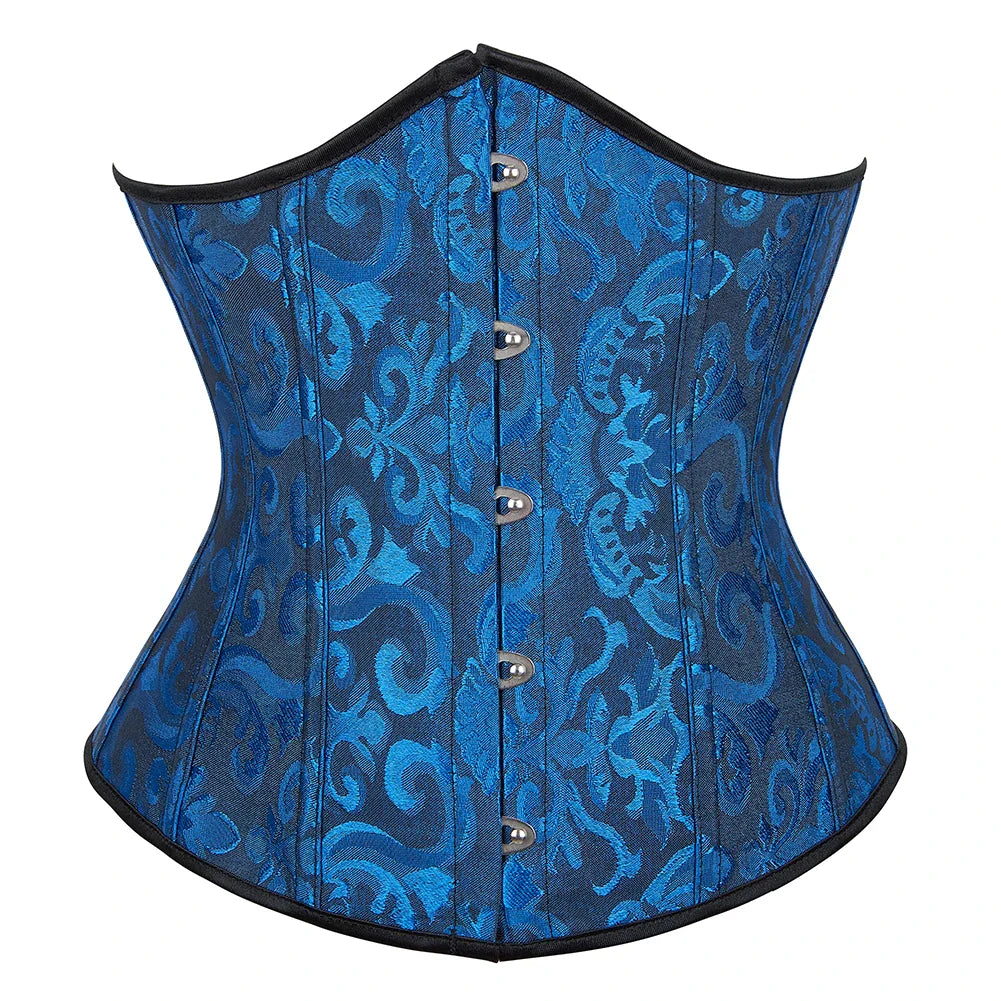 Elegance in Bloom Underbust Corset - Sculpt and Embrace Your Curves with Floral Grace