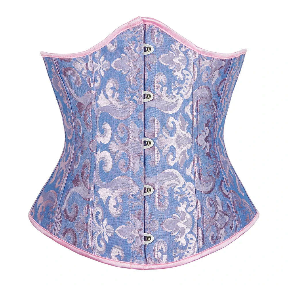 Elegance in Bloom Underbust Corset - Sculpt and Embrace Your Curves with Floral Grace