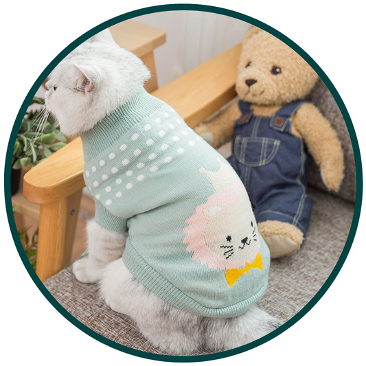 Suéter para mascotas con estampado animal