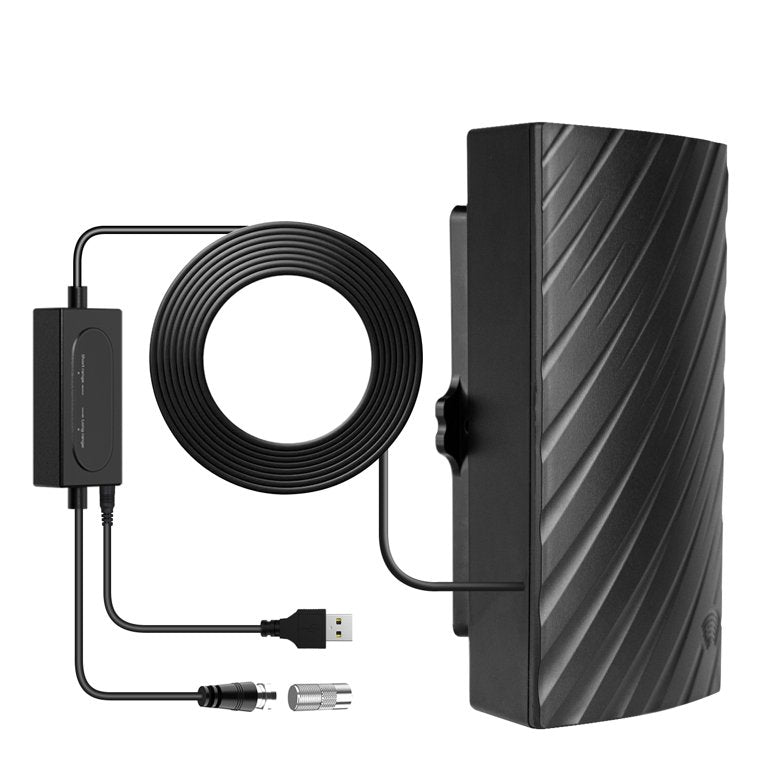 Long Range Indoor Digital HDTV Antenna – 600 Miles Reception, 4K/1080P Support, Amplified Signal Booster, Waterproof Design