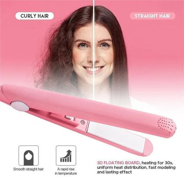 Mini fer à friser en céramique – Fer à friser automatique portable pour boucles rapides et sans effort