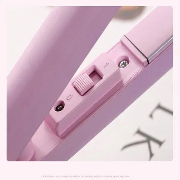 Mini fer à friser en céramique – Fer à friser automatique portable pour boucles rapides et sans effort