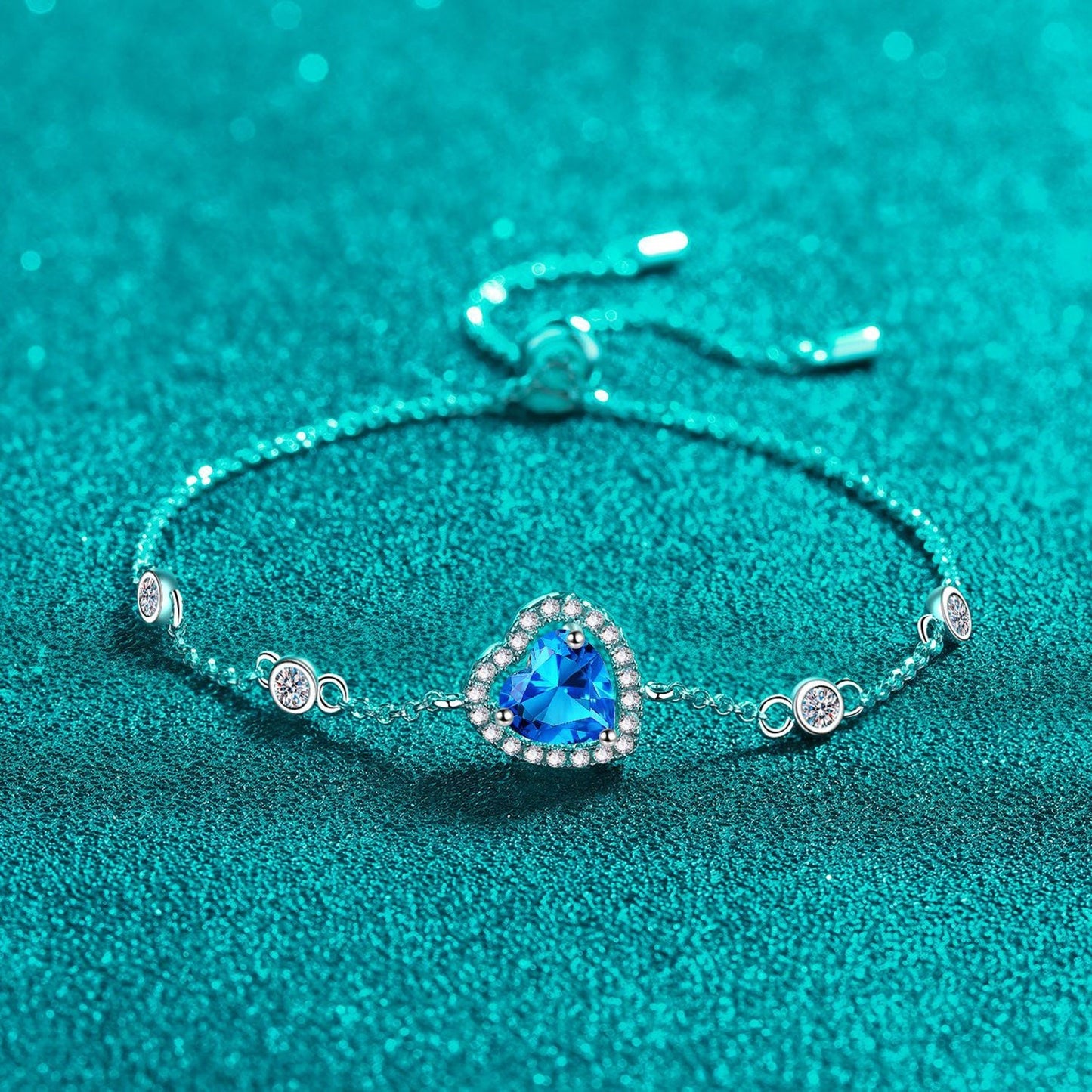 Elegant Spark 1 karata Moissanite silfurarmband