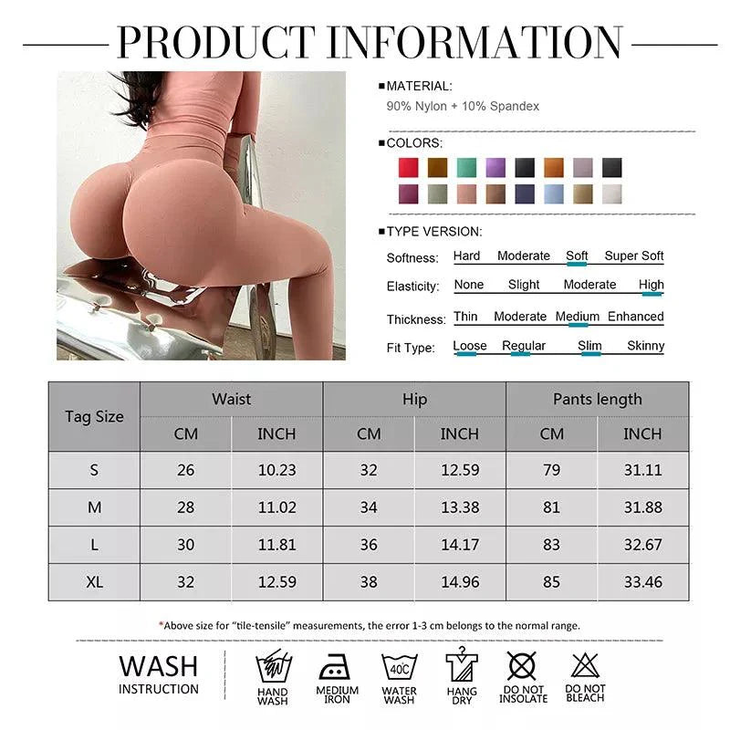 Butt Lifting Seamless Gym Push Up Leggings Sport Tights Woman Workout Yoga Pants