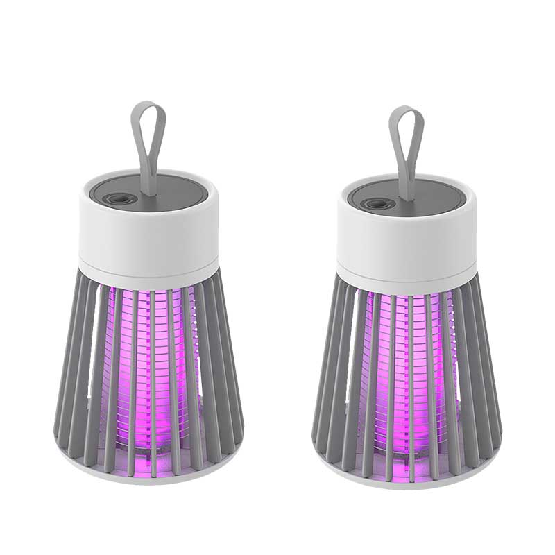 Lampe anti-moustiques rechargeable USB portable – Électrocuteur d'insectes intérieur et extérieur avec lumière LED