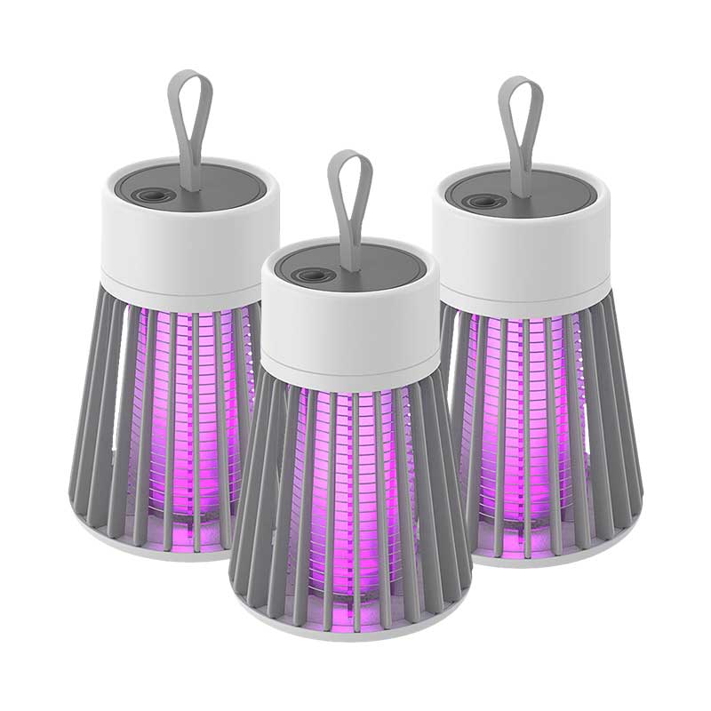 Lampe anti-moustiques rechargeable USB portable – Électrocuteur d'insectes intérieur et extérieur avec lumière LED
