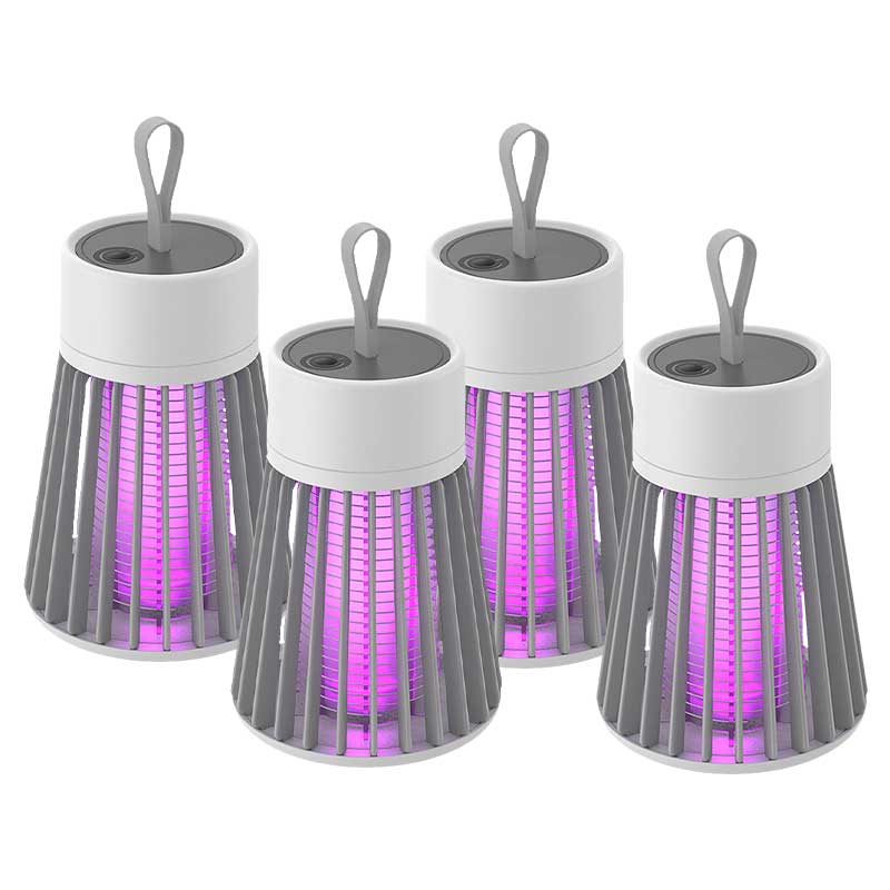Lampe anti-moustiques rechargeable USB portable – Électrocuteur d'insectes intérieur et extérieur avec lumière LED