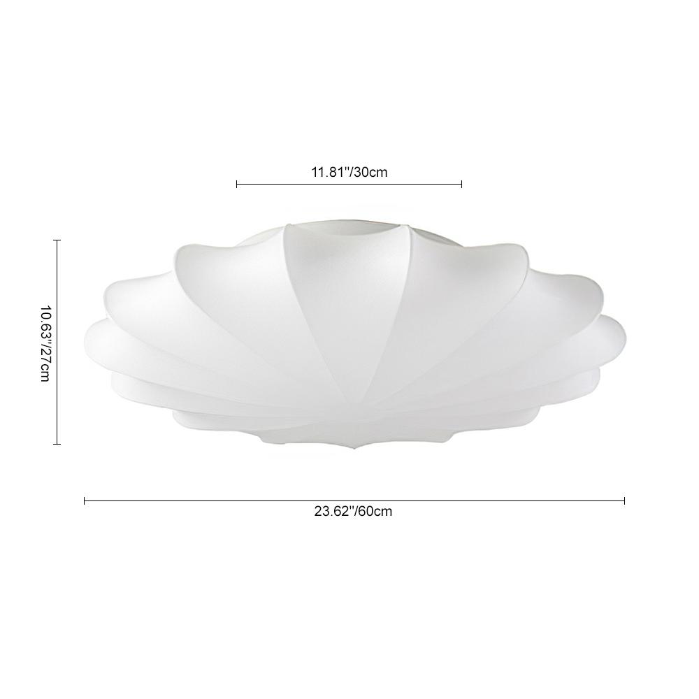 Lámpara de techo moderna empotrada de 3 luces con pantalla de lámpara de seda