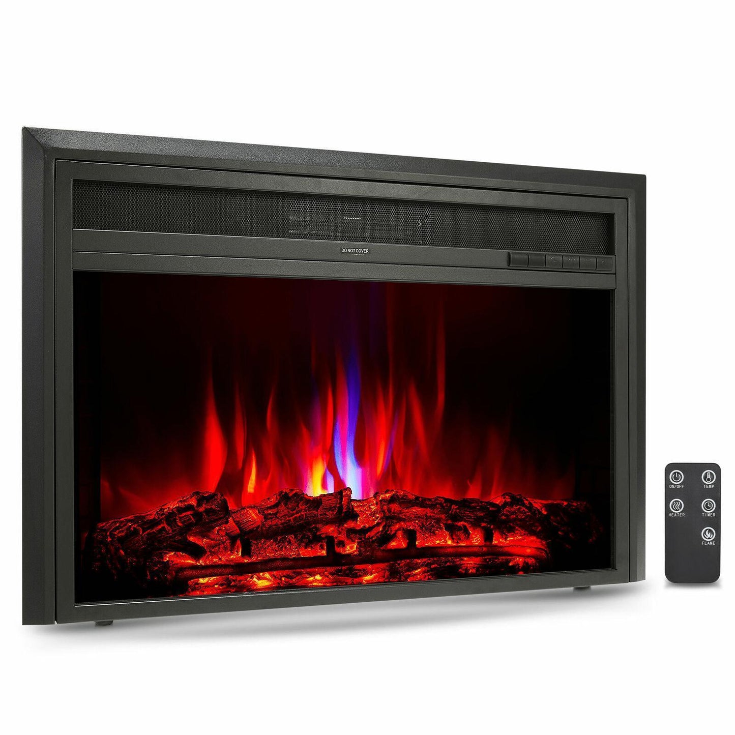 Electric Fireplace Insert - 32" In Wall Fireplace Heater - 1500W Built In Electric Fireplace with Remote Control