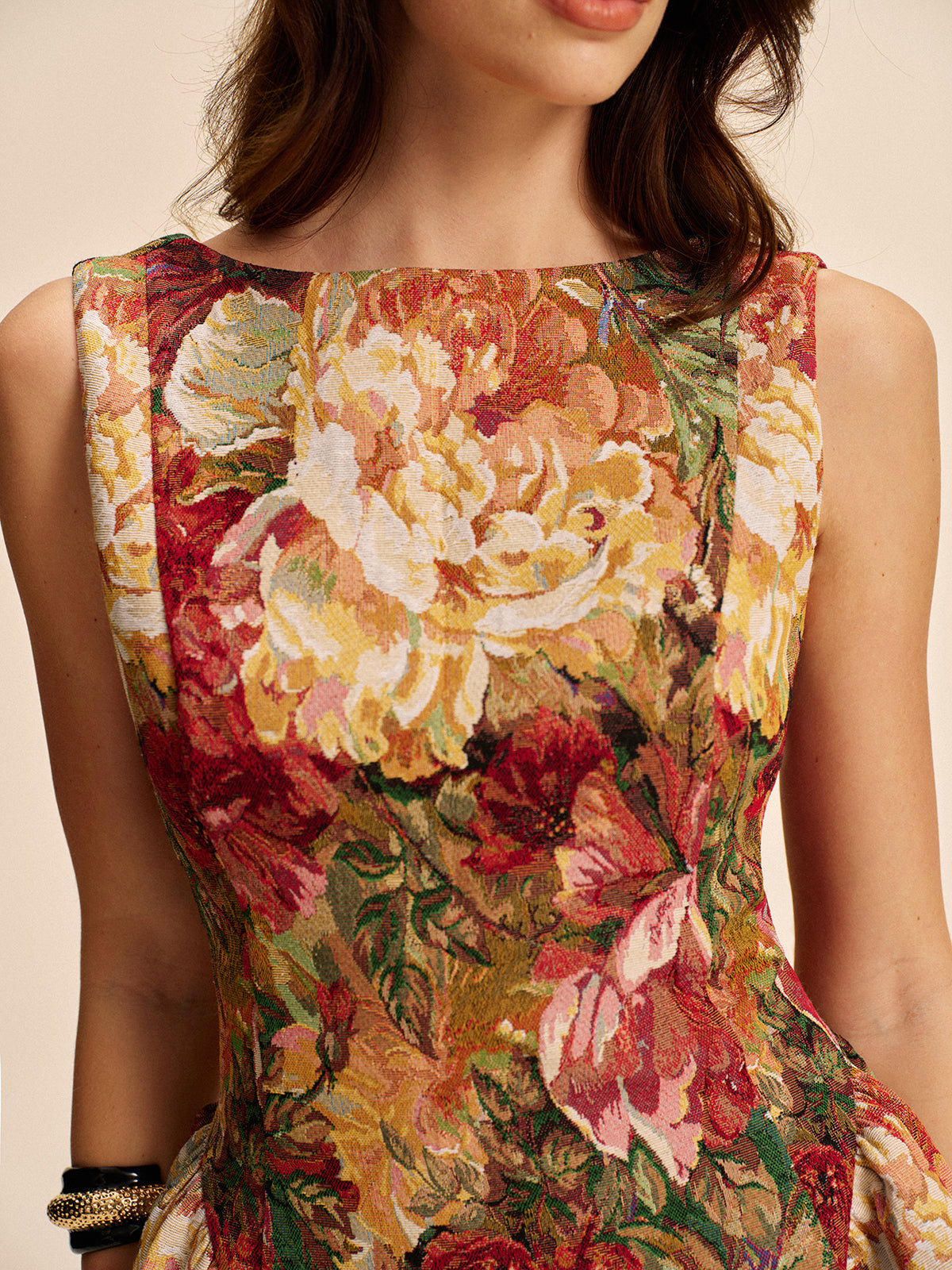 floral-backless-flare-dress