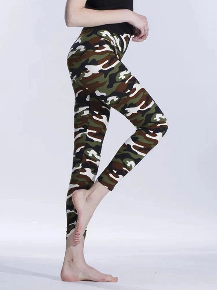 High Elastic Skinny Army Green Jegging Sport Pencil Pants Leggings