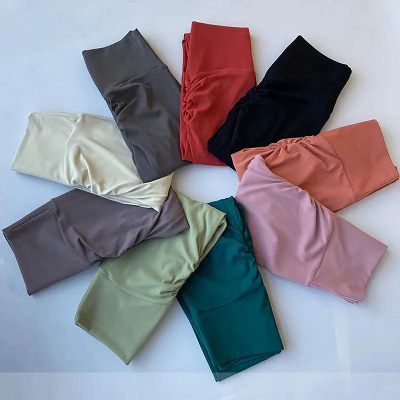 High Waist Elastic Sexy Solid Yoga Training Running Gym Dry Breathable Leggings