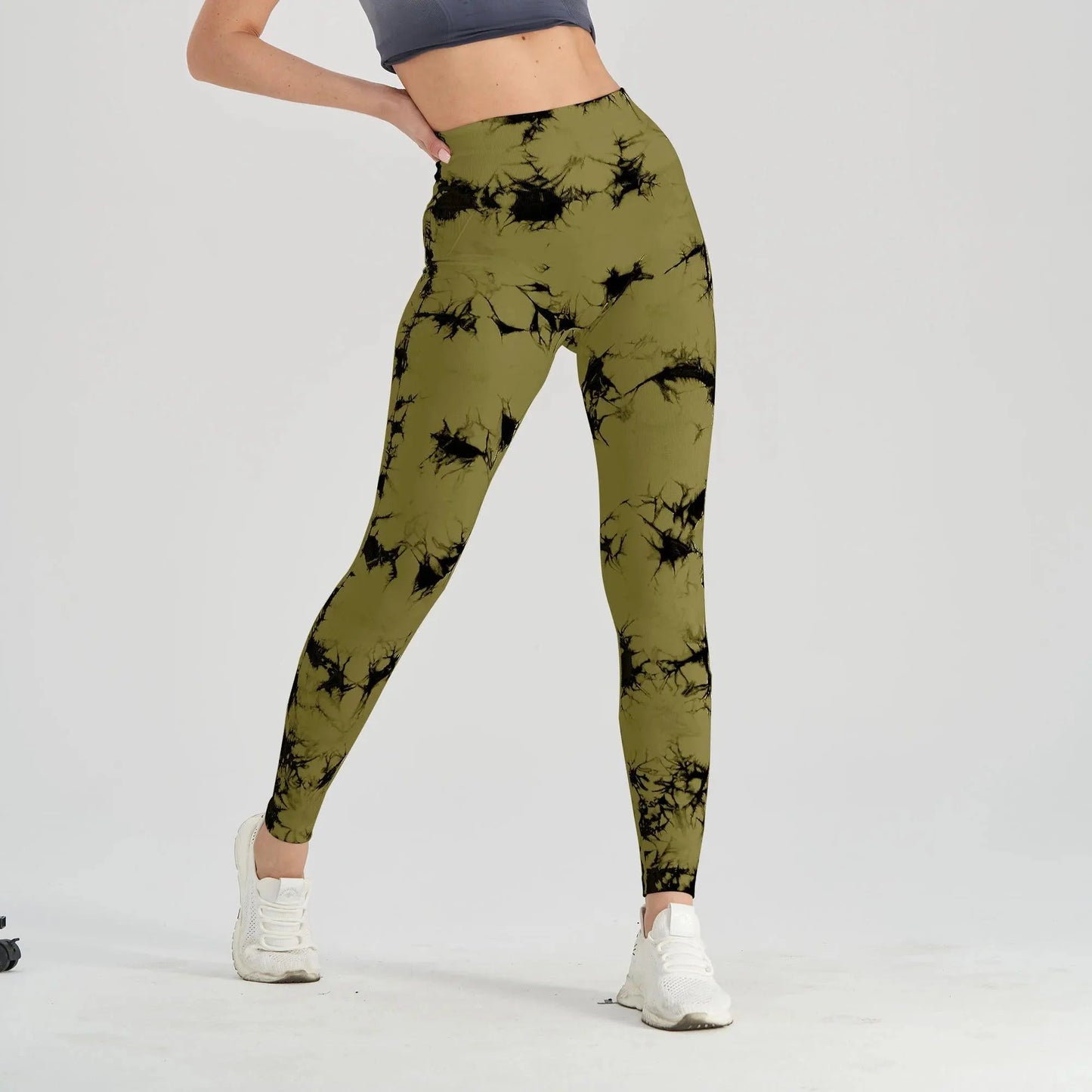 High Waist Push Up Gym Tights Tummy Control Workout Sport Fitness Leggings