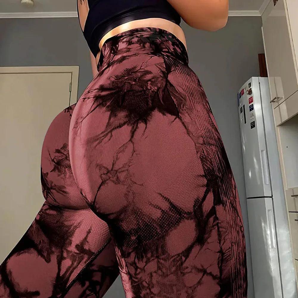 High Waist Push Up Gym Tights Tummy Control Workout Sport Fitness Leggings